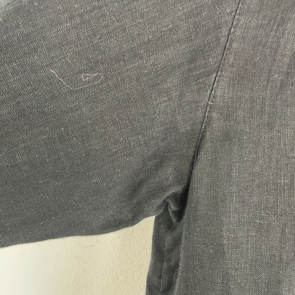 J Jill Love Linen Long Sleeve Button Front Shirt Sz S - Picture 7 of 9